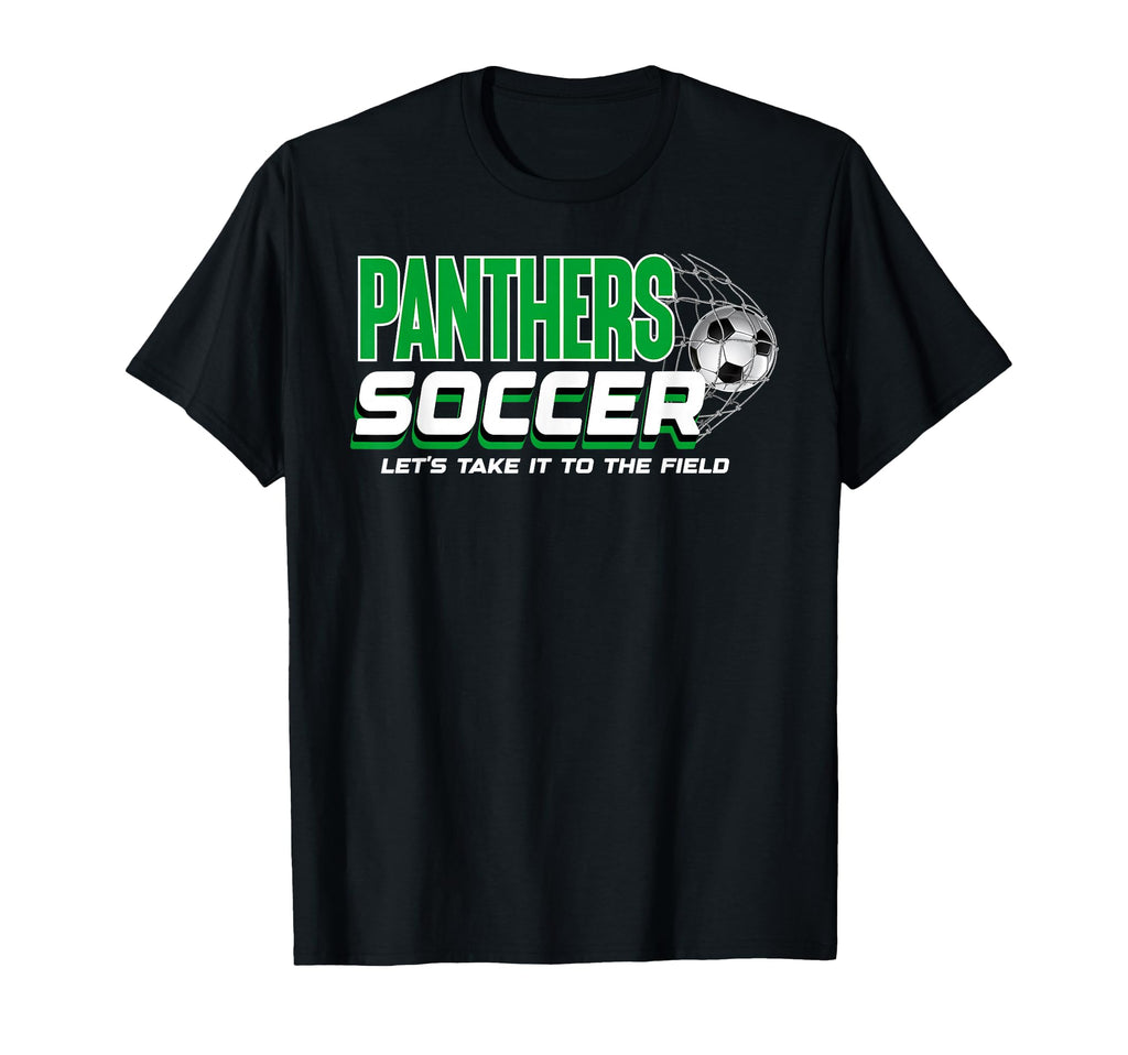 Green Panthers Soccer Mom Game Day T-Shirt - Custom Art Print Men Women - T-Shirt, Sweatshirt, Hoodie