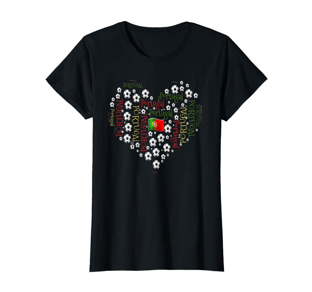 Portuguese Heart Soccer T-Shirt - Graphic Print Men Women - T-Shirt, Sweatshirt, Hoodie