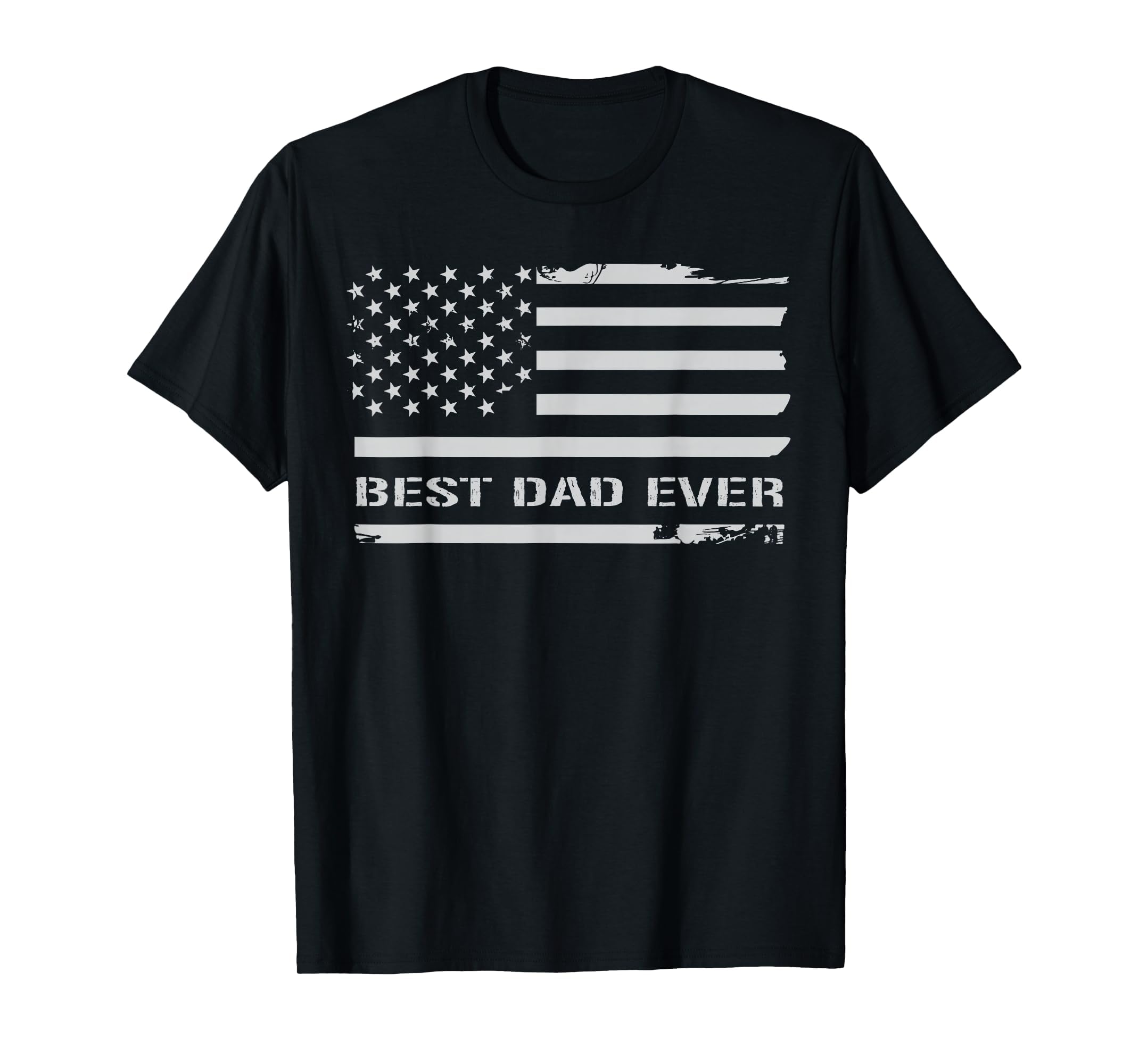 Best Dad Ever American Flag Grandpa T-Shirt - Custom Art Print for Adults - T-Shirt, Sweatshirt, Hoodie