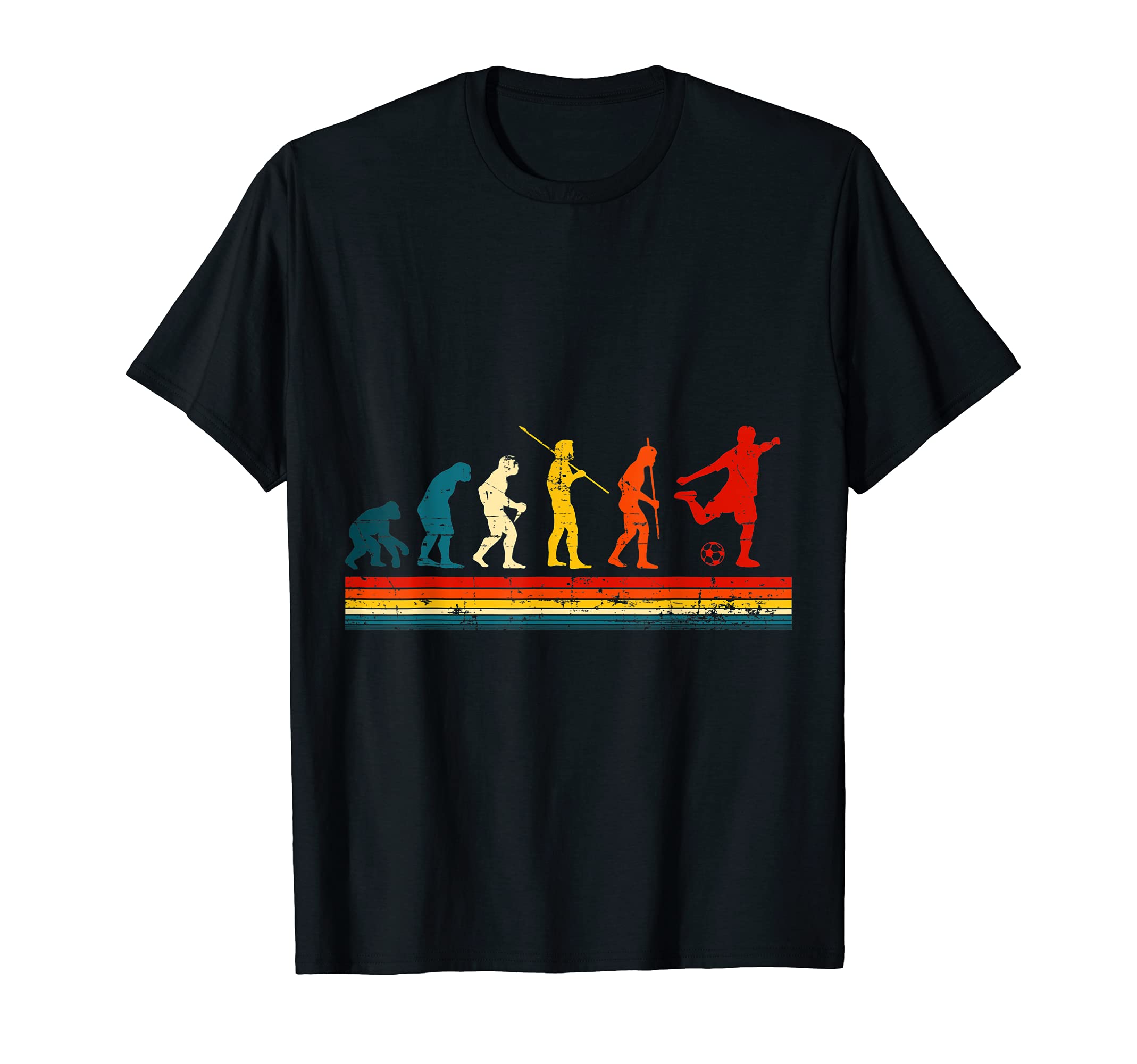 Soccer Funny Evolution Soccer Player T-Shirt - Custom Art Print Unisex - T-Shirt, Sweatshirt, Hoodie