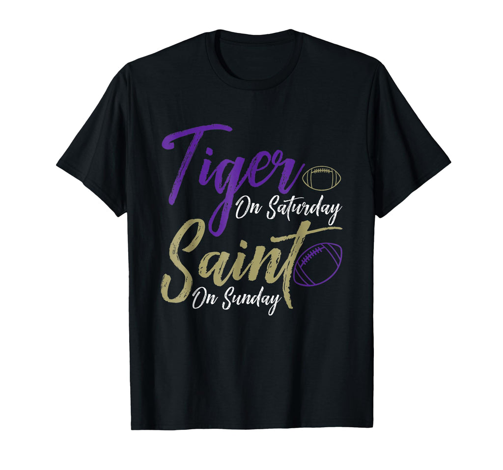 Tiger Saturday Saint Sunday Funny T-Shirt - Casual Everyday Wear Men Women - T-Shirt, Sweatshirt, Hoodie