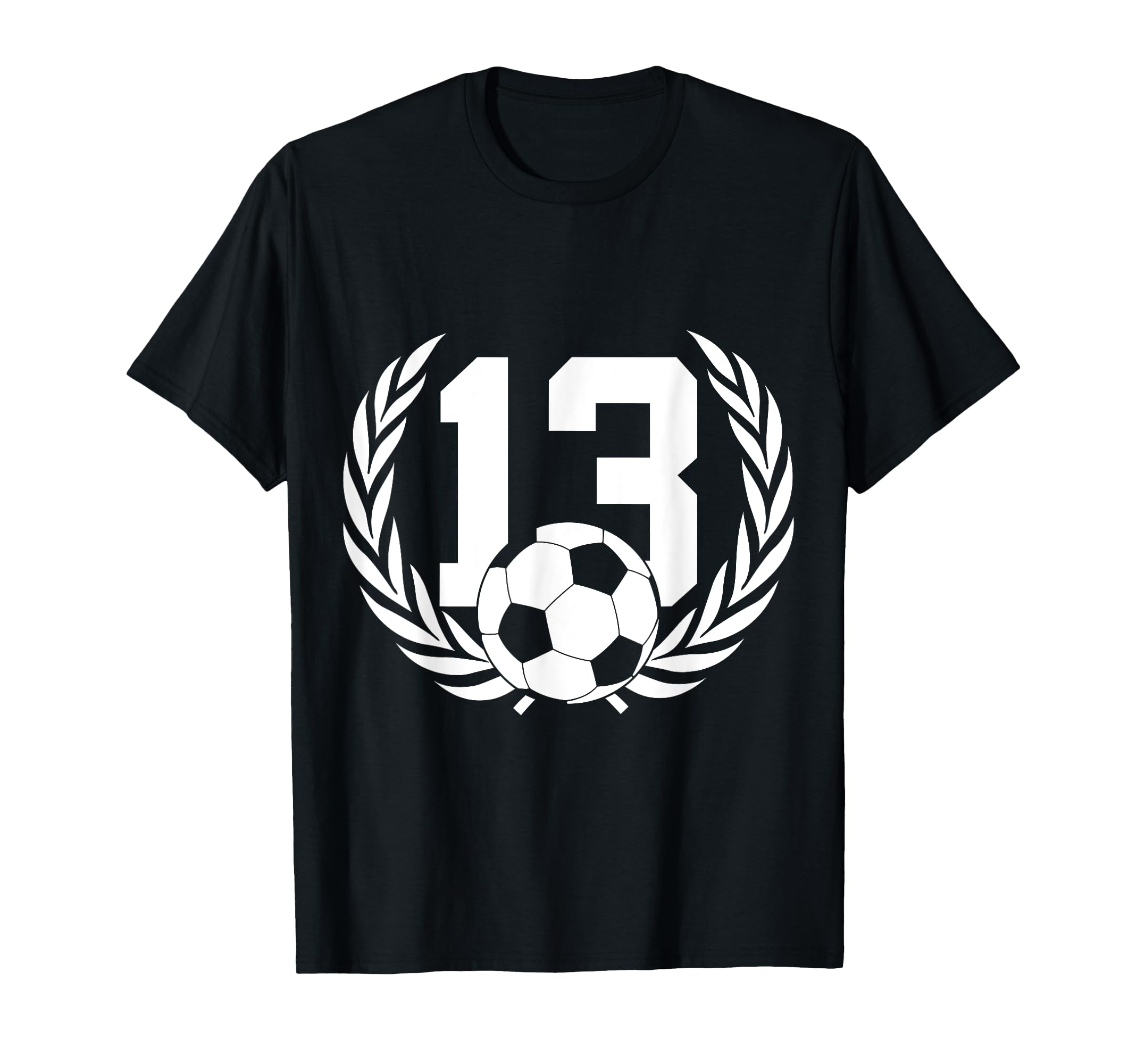 Number 13 Years Soccer 13Th Birthday T-Shirt - Graphic Print for Adults - T-Shirt, Sweatshirt, Hoodie