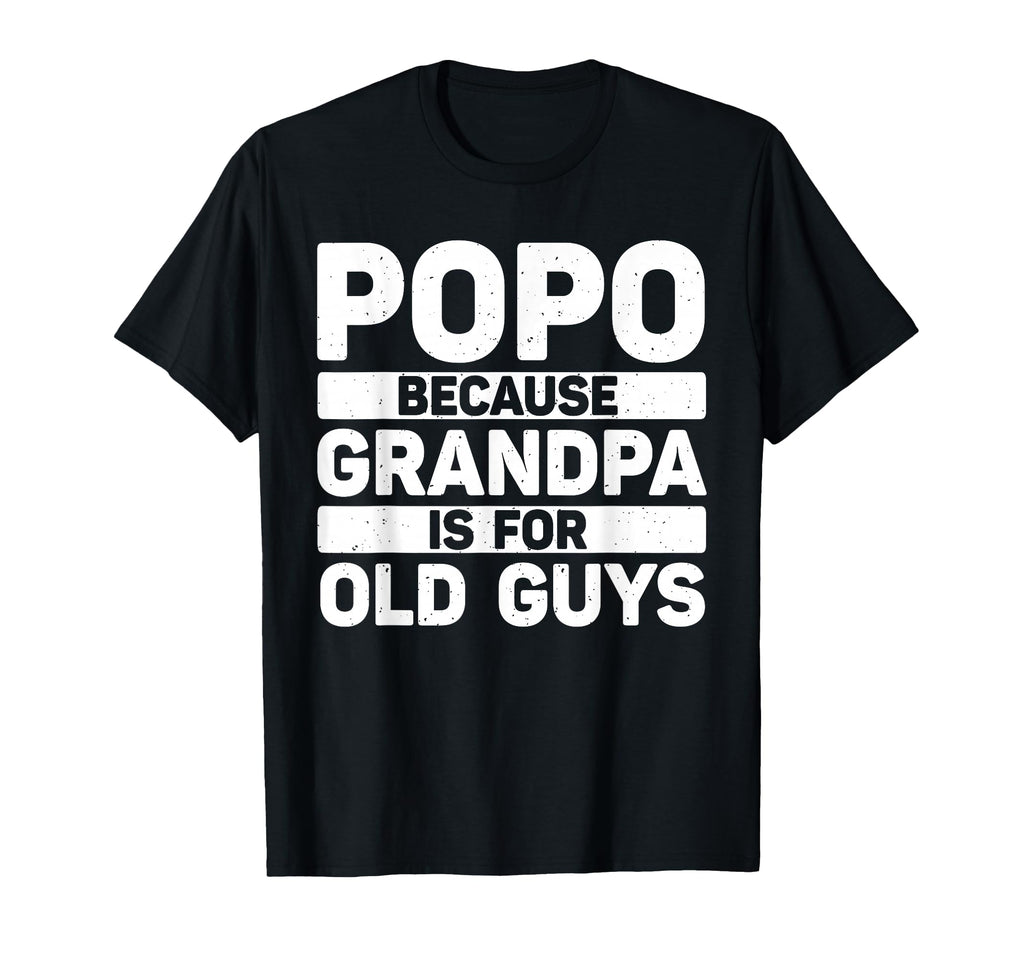 Popo Grandpa From Grandkids Fathers Day Popo T-Shirt - Graphic Print Unisex - T-Shirt, Sweatshirt, Hoodie