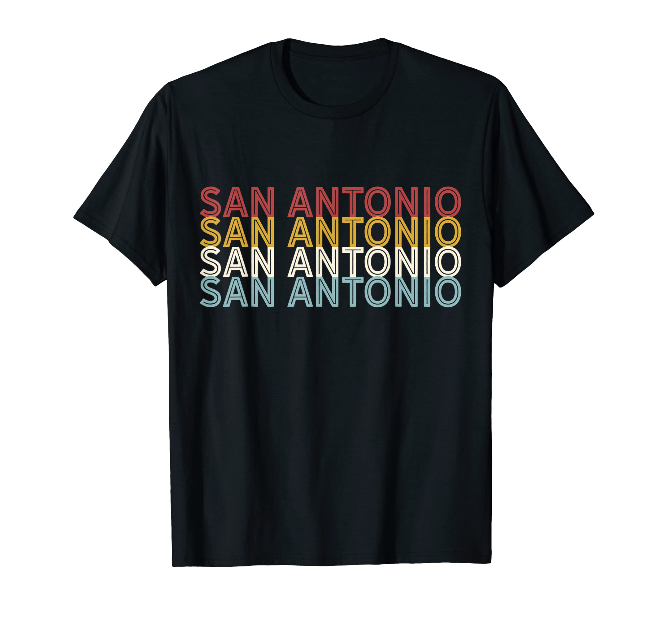 Us American City 70S Usa San Antonio T-Shirt - Custom Art Print Unisex - T-Shirt, Sweatshirt, Hoodie