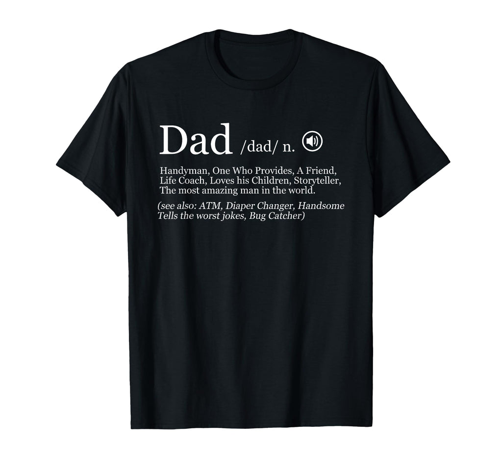 Dad Definition Dad Jokes Hoodie - Graphic Print Men Women - T-Shirt, Sweatshirt, Hoodie
