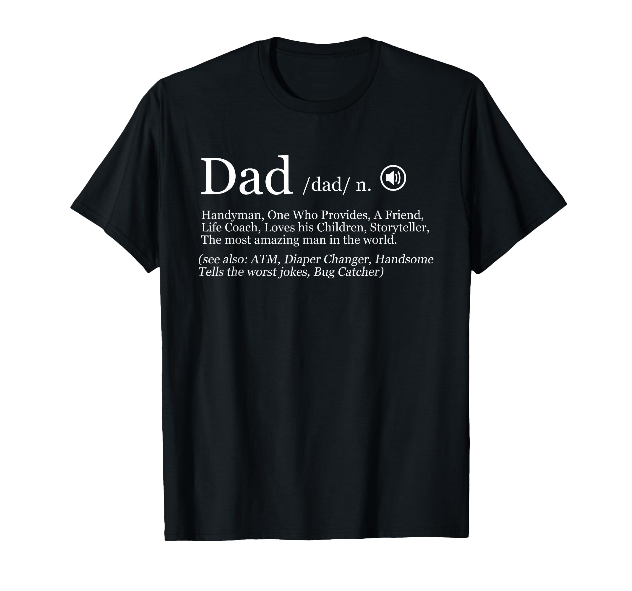 Dad Definition Dad Jokes Hoodie - Graphic Print Men Women - T-Shirt, Sweatshirt, Hoodie