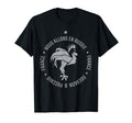 France Soccer 2018 Rooster Gray Lets T-Shirt - Novelty Apparel for Adults - T-Shirt, Sweatshirt, Hoodie