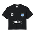 Greece No 10 Greek Flag Football Hoodie - Casual Everyday Wear Men Women - T-Shirt, Sweatshirt, Hoodie