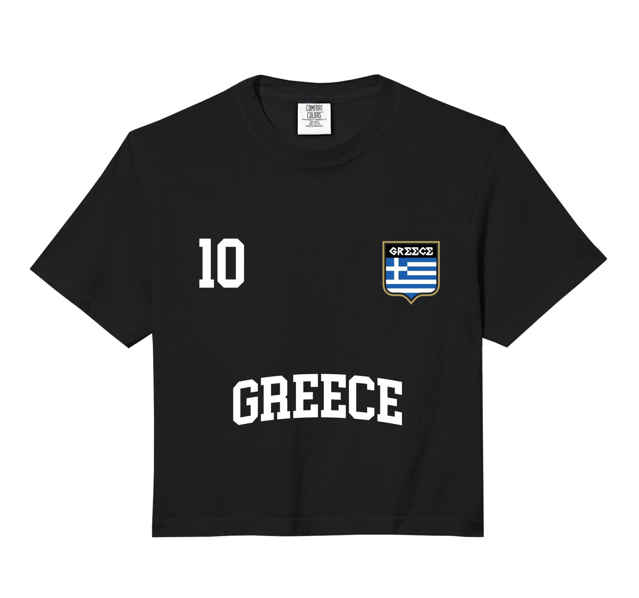 Greece No 10 Greek Flag Football Hoodie - Casual Everyday Wear Men Women - T-Shirt, Sweatshirt, Hoodie