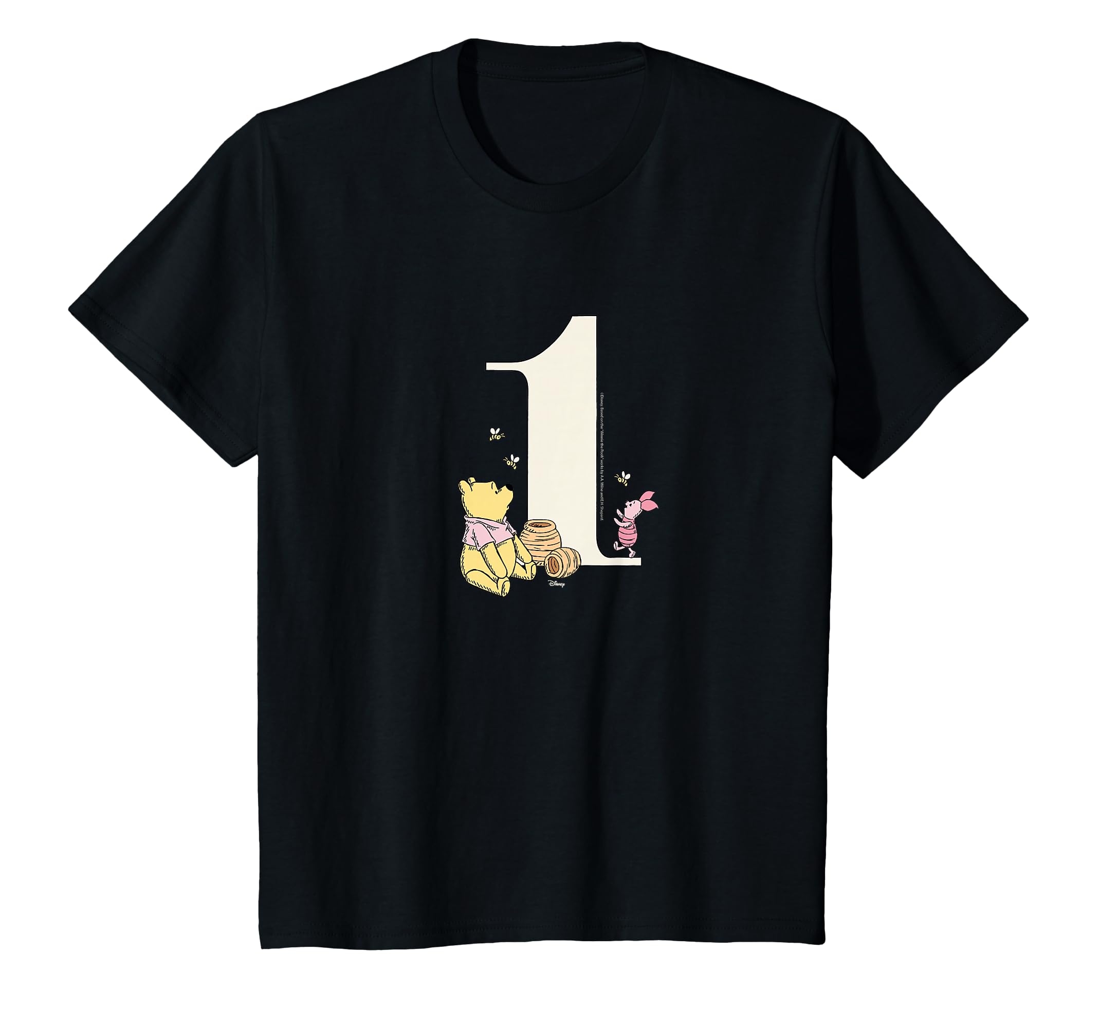Winnie Pooh Pooh Piglet Birthday One T-Shirt - Aesthetic Graphic Unisex - T-Shirt, Sweatshirt, Hoodie