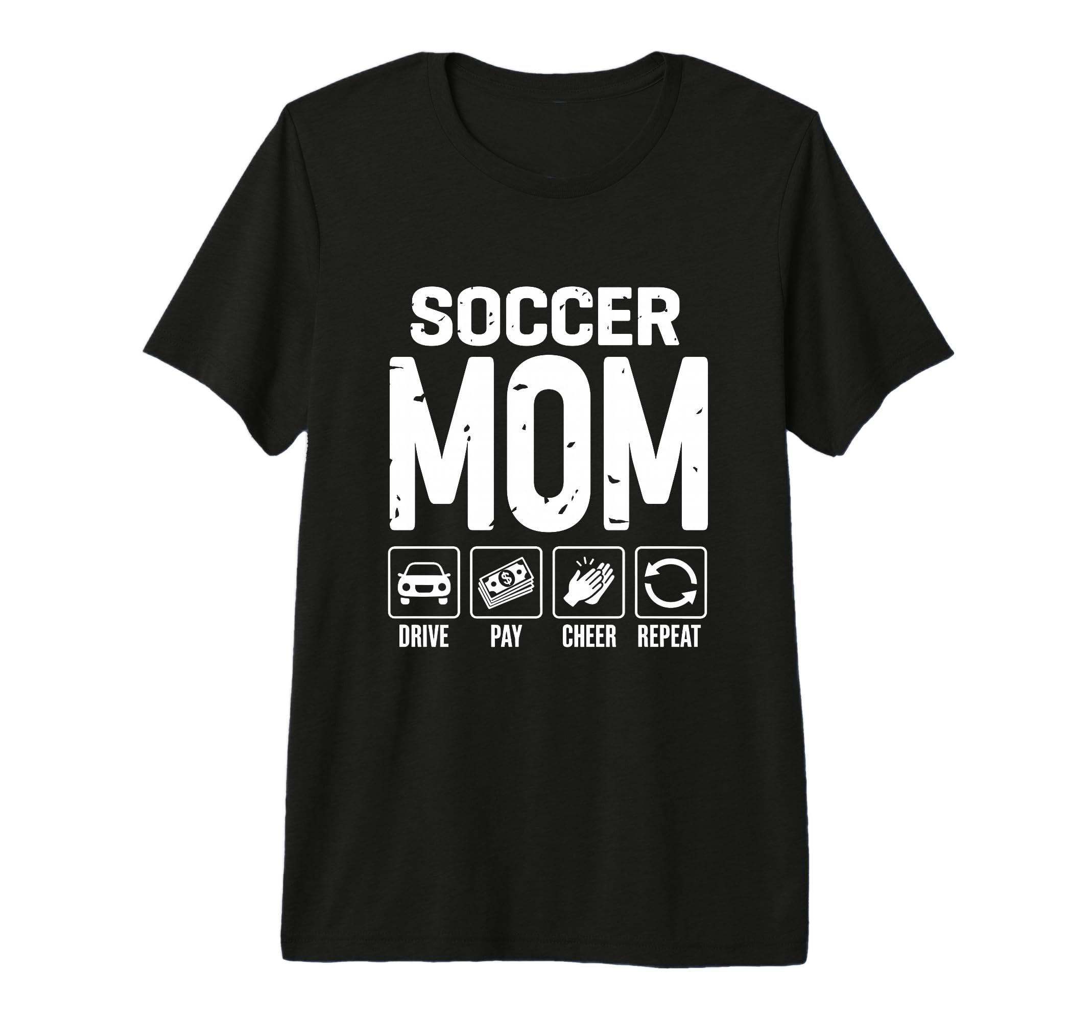 Soccer Mom Drive Pay Cheer Mom Soccer T-Shirt - Graphic Print Unisex - T-Shirt, Sweatshirt, Hoodie