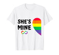 Im Hers Shes Mine Matching Pride T-Shirt - Minimalist Print for Adults - T-Shirt, Sweatshirt, Hoodie