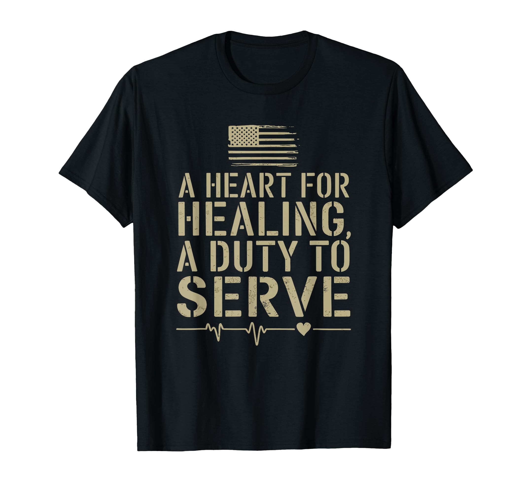 America Military Nurse Va Nursing T-Shirt - Custom Art Print Men Women - T-Shirt, Sweatshirt, Hoodie