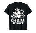 Proud Auntie Teenager 13Th T-Shirt - Fun Novelty Design for Adults - T-Shirt, Sweatshirt, Hoodie
