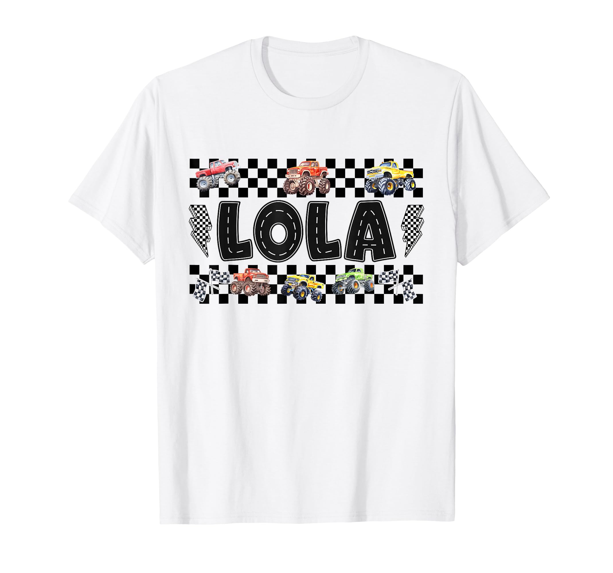 Lola Monster Truck Family Crew T-Shirt - Minimalist Print Men Women - T-Shirt, Sweatshirt, Hoodie