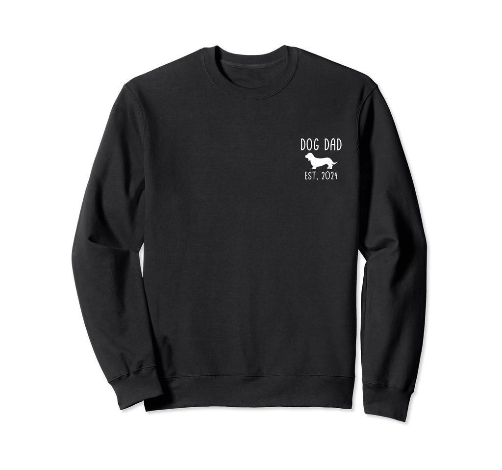 Dog Dad Est 2024 Sweatshirt - Custom Art Print for Adults - T-Shirt, Sweatshirt, Hoodie