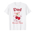 Dad Cherry Sweet One Preppy Bow T-Shirt - Minimalist Print for Adults - T-Shirt, Sweatshirt, Hoodie