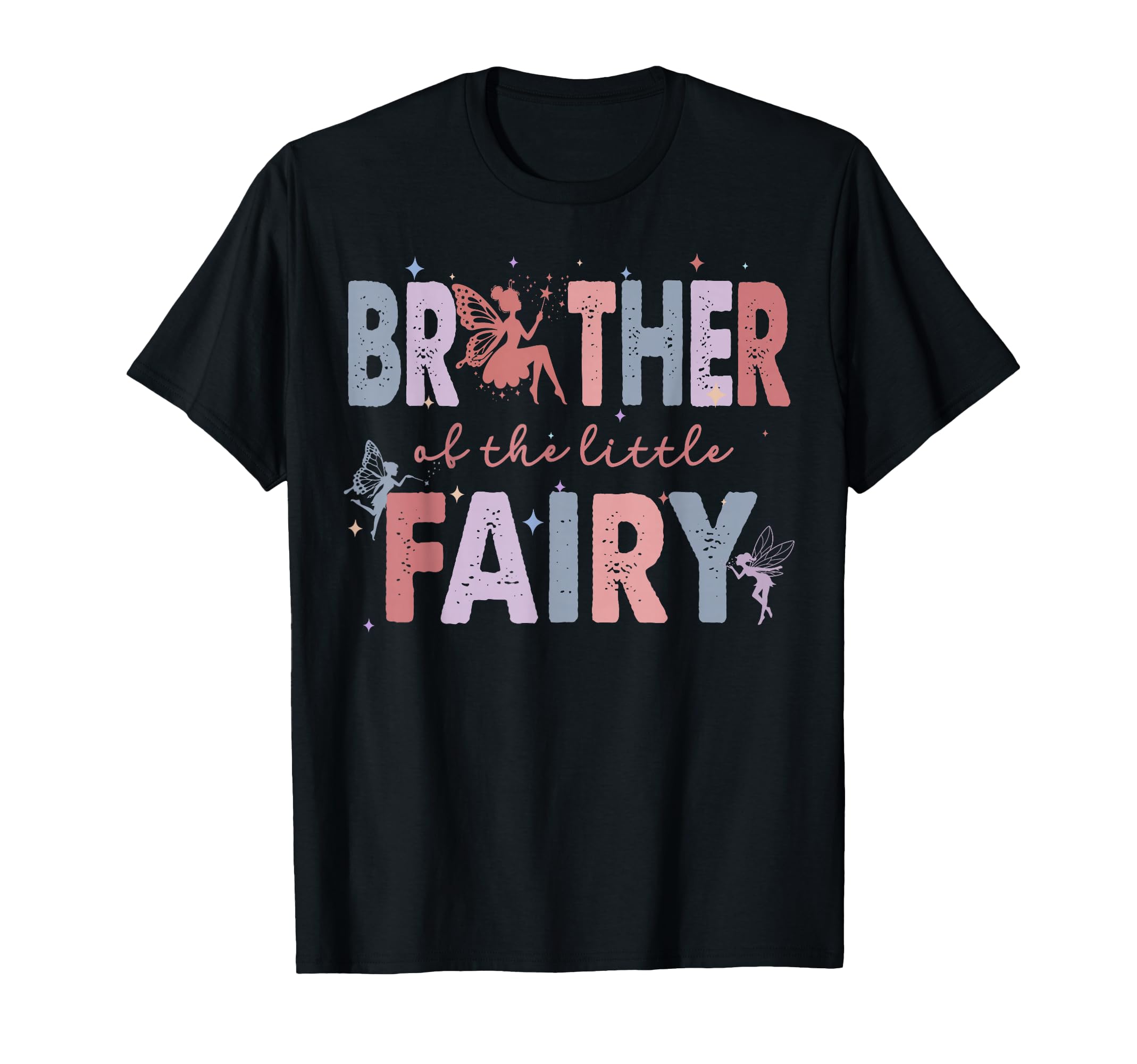 Brother Little Fairy First Birthday Party T-Shirt - Minimalist Print Unisex - T-Shirt, Sweatshirt, Hoodie