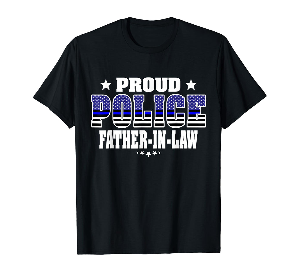 Proud Police Father Law Thin Blue T-Shirt - Aesthetic Graphic for Adults - T-Shirt, Sweatshirt, Hoodie
