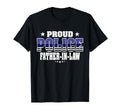 Proud Police Father Law Thin Blue T-Shirt - Aesthetic Graphic for Adults - T-Shirt, Sweatshirt, Hoodie