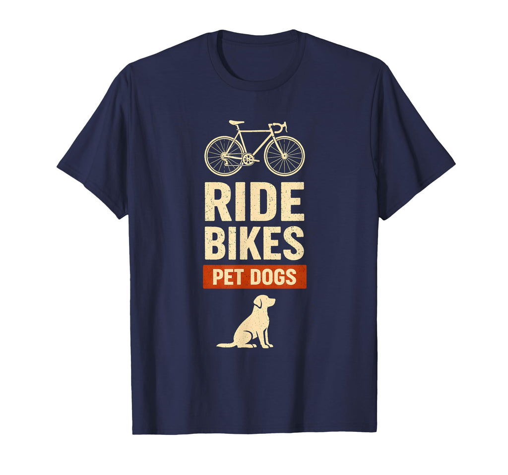 Ride Bikes Pet Dogs Bicycle Cycling T-Shirt - Graphic Print Men Women - T-Shirt, Sweatshirt, Hoodie