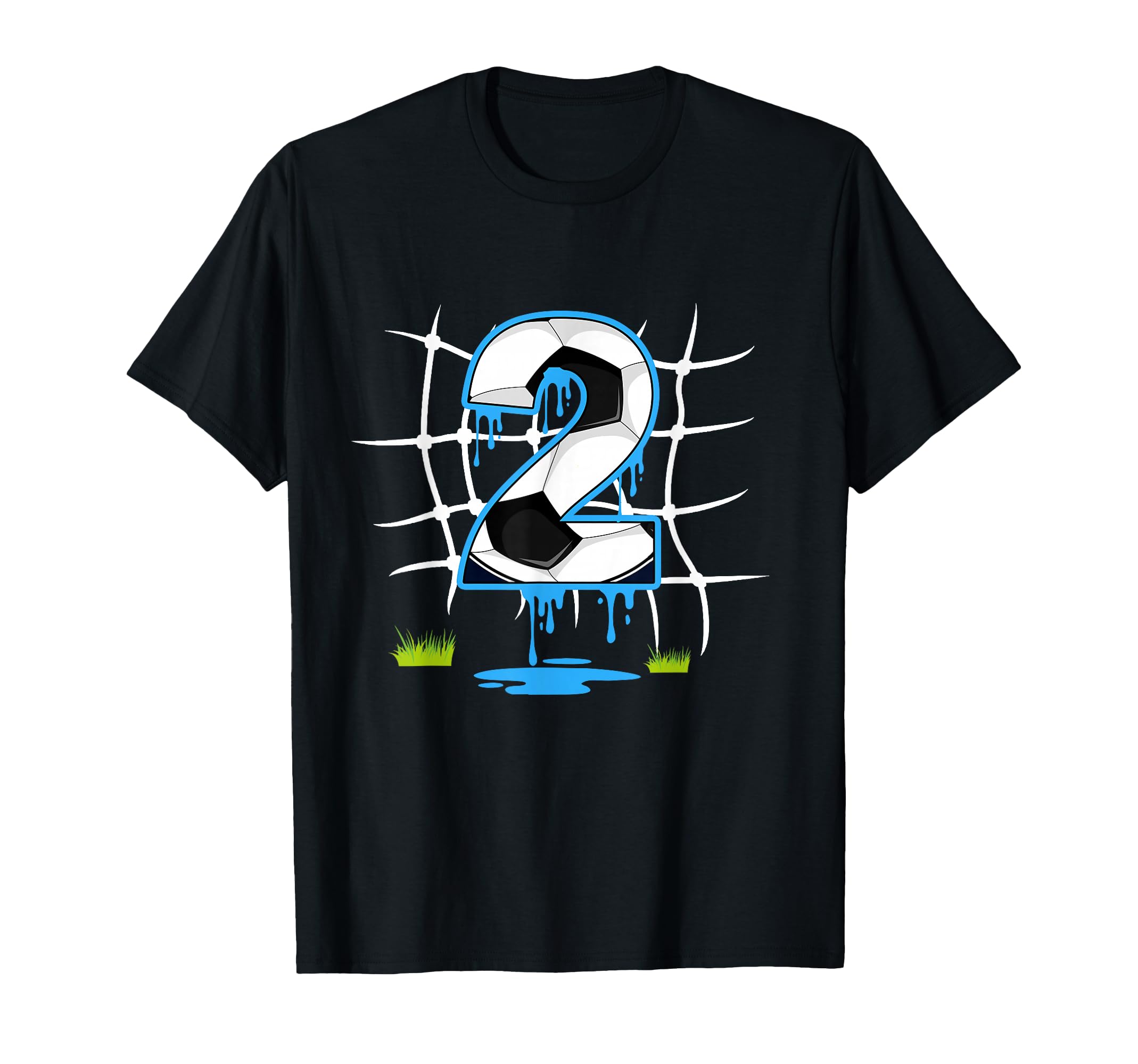 Soccer 2 Year Old Birthday Drip 2Nd T-Shirt - Fun Novelty Design Unisex - T-Shirt, Sweatshirt, Hoodie