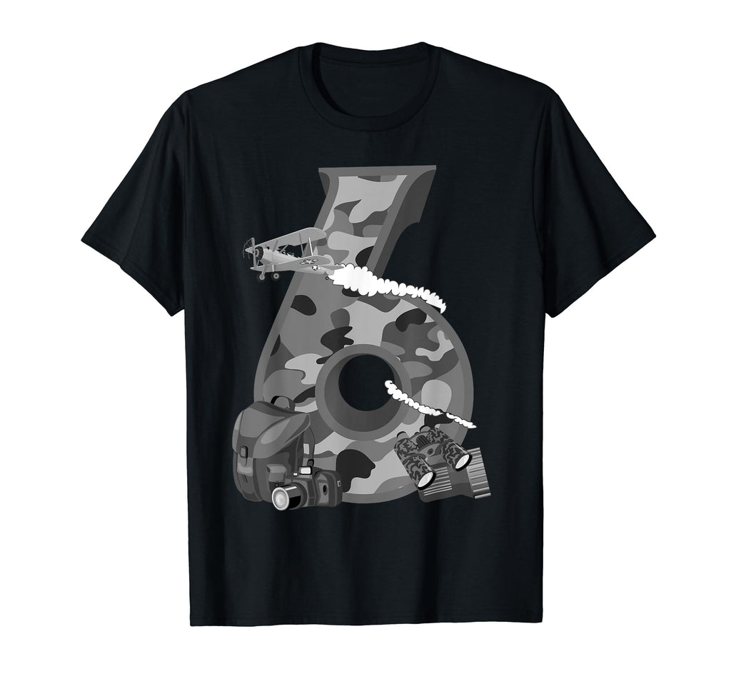 Funny Camouflage 6Th Birthday Gift T-Shirt - Custom Art Print for Adults - T-Shirt, Sweatshirt, Hoodie