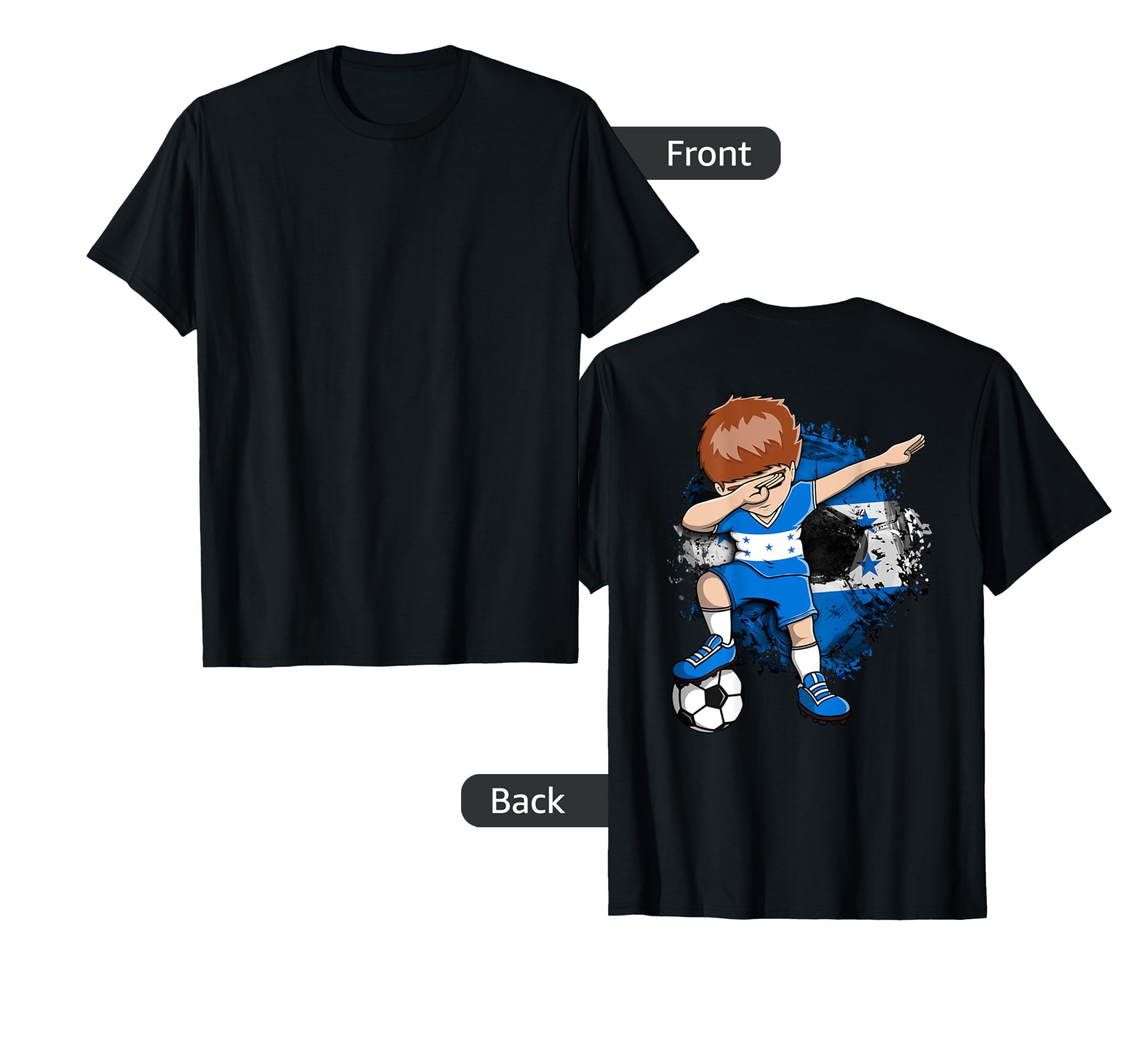 Dabbing Soccer Honduras Jersey T-Shirt - Custom Art Print Men Women - T-Shirt, Sweatshirt, Hoodie