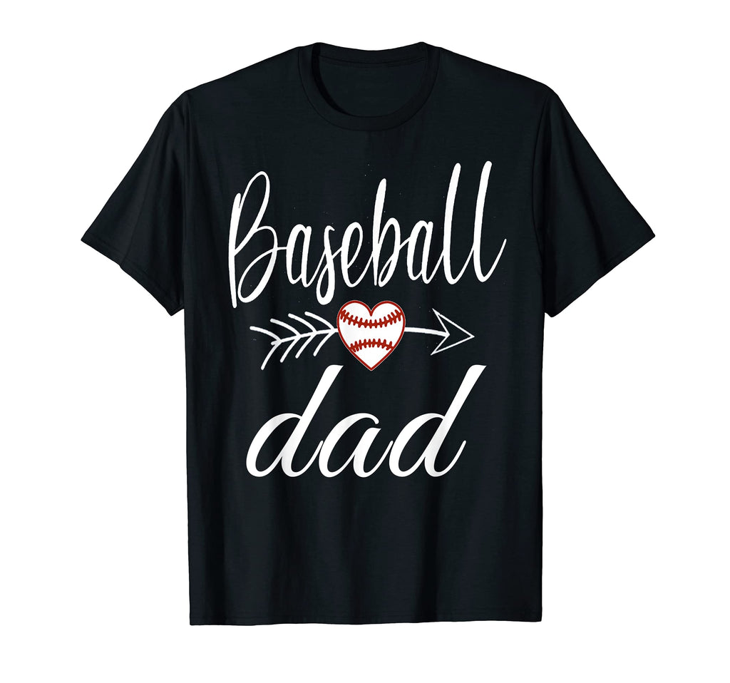Baseball Dad Heart Baseball Lovers T-Shirt - Streetwear Style Men Women - T-Shirt, Sweatshirt, Hoodie