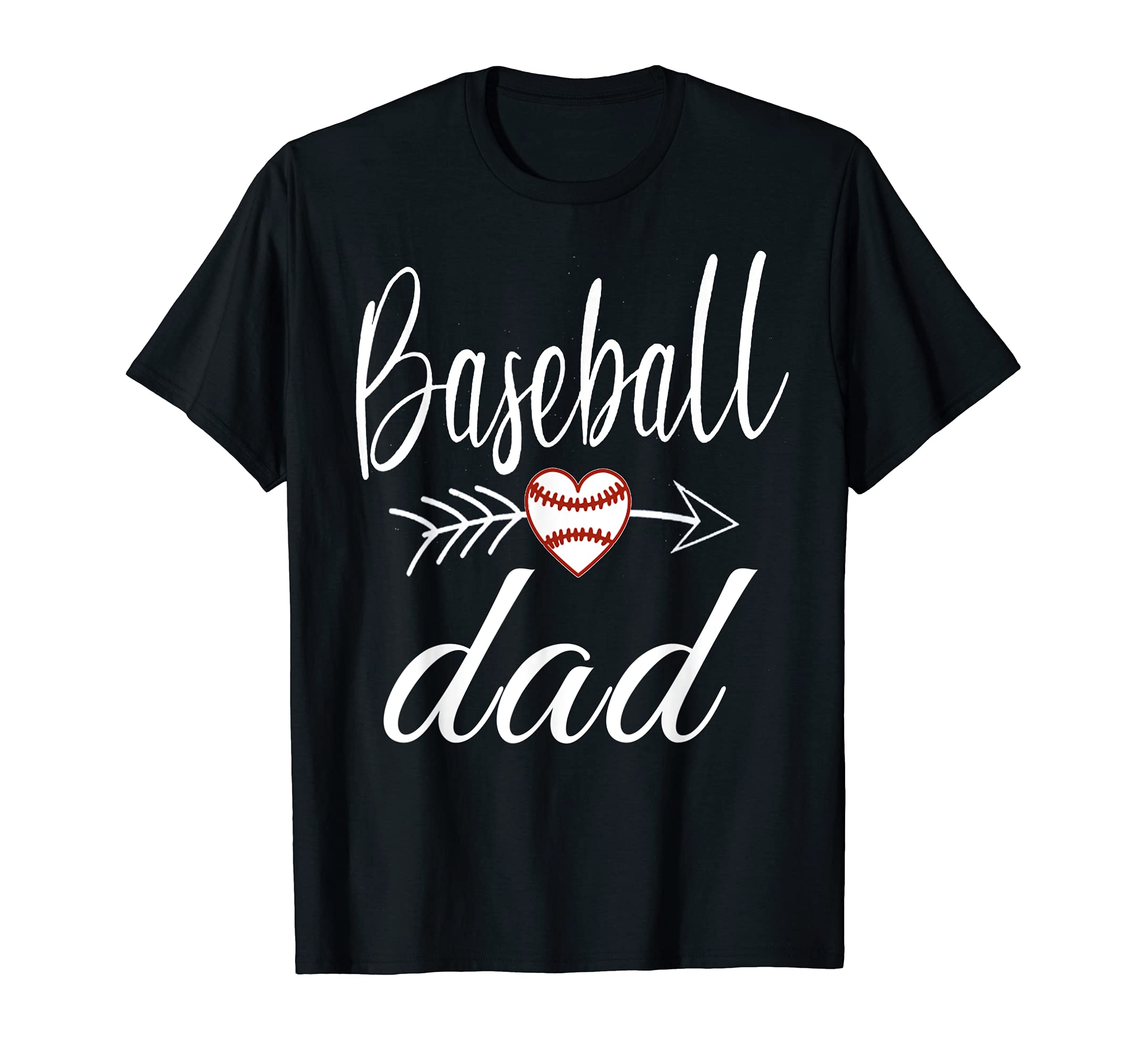 Baseball Dad Heart Baseball Lovers T-Shirt - Streetwear Style Men Women - T-Shirt, Sweatshirt, Hoodie