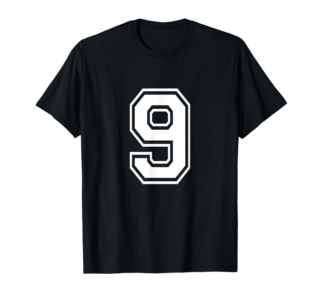Number 9 Varsity Sports Team Jersey 9Th T-Shirt - Unique Graphic Unisex - T-Shirt, Sweatshirt, Hoodie