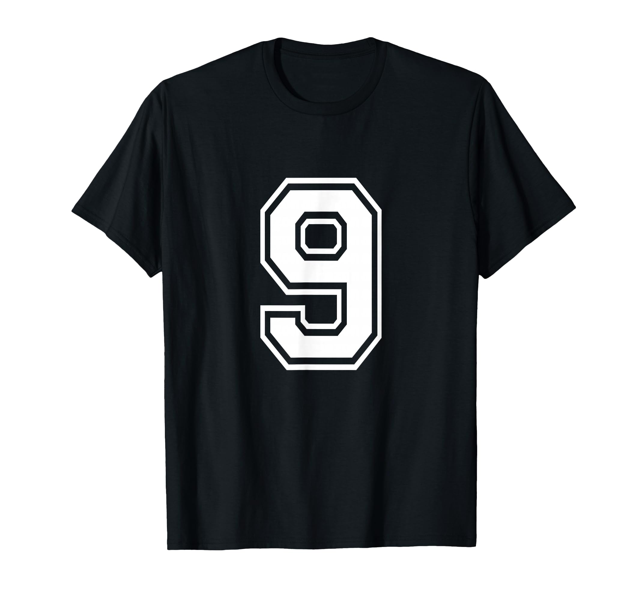 Number 9 Varsity Sports Team Jersey 9Th T-Shirt - Unique Graphic Unisex - T-Shirt, Sweatshirt, Hoodie