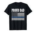 Proud Dad Police Officer Law Enforcement T-Shirt - Streetwear Style Unisex - T-Shirt, Sweatshirt, Hoodie