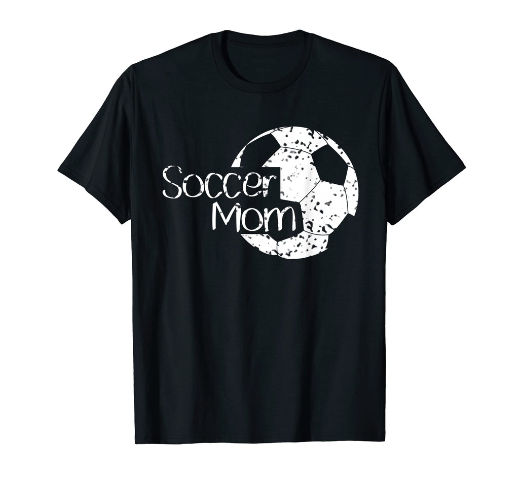 Distressed Soccer Mom Soccer Ball T-Shirt - Novelty Apparel for Adults - T-Shirt, Sweatshirt, Hoodie