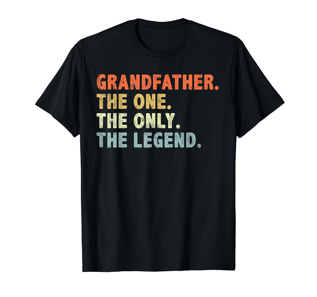 Grandfather One Only Legend Funny T-Shirt - Aesthetic Graphic for Adults - T-Shirt, Sweatshirt, Hoodie