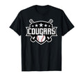 Cougars Baseball Sports Game Day Spirit T-Shirt - Trendy Graphic Unisex - T-Shirt, Sweatshirt, Hoodie