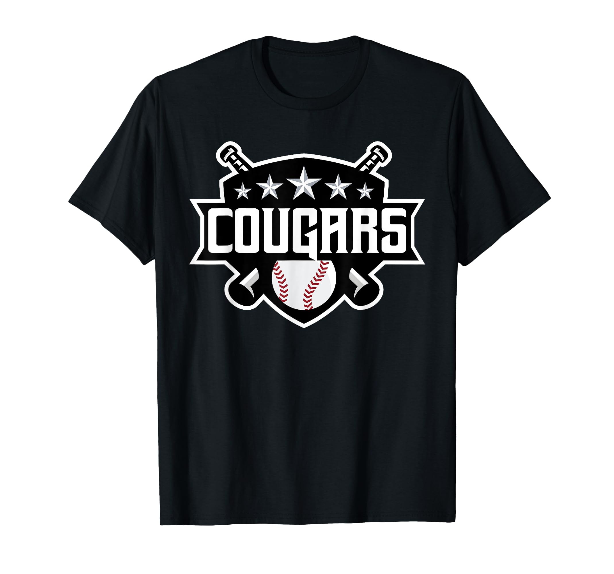 Cougars Baseball Sports Game Day Spirit T-Shirt - Trendy Graphic Unisex - T-Shirt, Sweatshirt, Hoodie