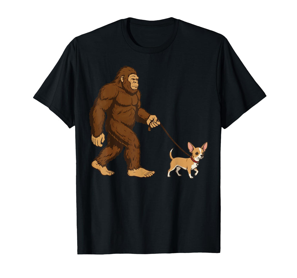 Bigfoot Sasquatch Chihuahua Sweatshirt - Aesthetic Graphic Unisex - T-Shirt, Sweatshirt, Hoodie
