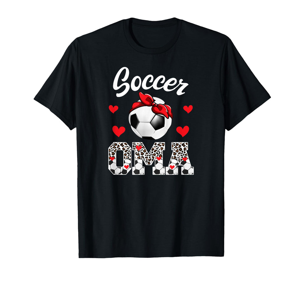 Soccer Oma Leopard Grandma Oma T-Shirt - Casual Everyday Wear Unisex - T-Shirt, Sweatshirt, Hoodie