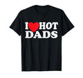 I Red Heart Hot Dads Distressed Hoodie - Unique Graphic Unisex - T-Shirt, Sweatshirt, Hoodie
