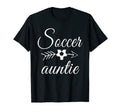 Soccer Auntie Heart Soccer Lovers T-Shirt - Novelty Apparel Men Women - T-Shirt, Sweatshirt, Hoodie