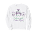 Caffeine And Corner Kicks Momlife Sweatshirt - Custom Art Print Unisex - T-Shirt, Sweatshirt, Hoodie