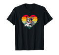 Sunset Heart Blue Merle Corgi Lover T-Shirt - Aesthetic Graphic for Adults - T-Shirt, Sweatshirt, Hoodie