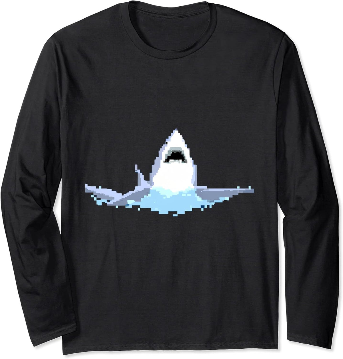 Shark Pixel Art Scuba Diving Retro Gamer - Adult & Kids T-Shirts, Sweatshirts & Hoodies apparel design preview 1