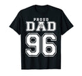 Number 96 Custom Proud Soccer Futbol T-Shirt - Minimalist Print for Adults - T-Shirt, Sweatshirt, Hoodie