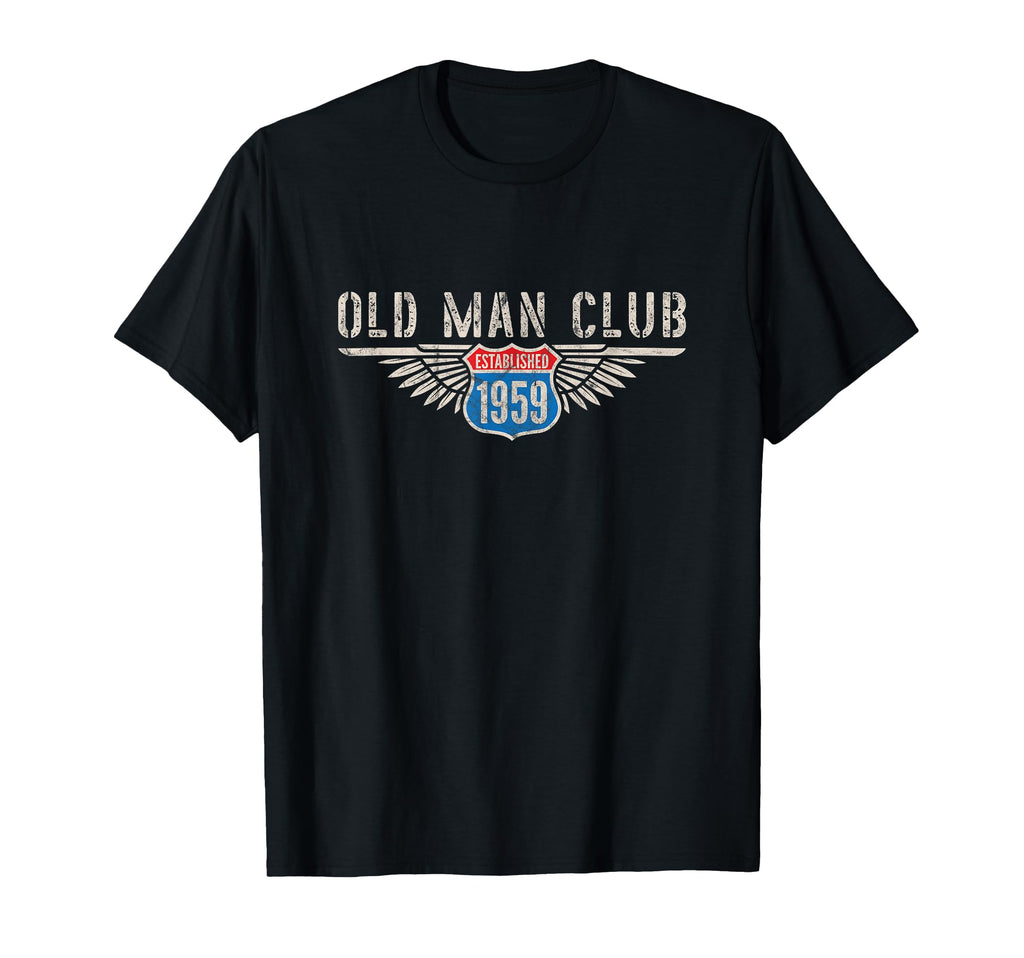 Old Club Est 1959 Awesome Since 59 T-Shirt - Unique Graphic for Adults - T-Shirt, Sweatshirt, Hoodie