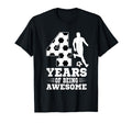 4 Years Being Awesome Birthday Soccer 4Th T-Shirt - Graphic Print Unisex - T-Shirt, Sweatshirt, Hoodie