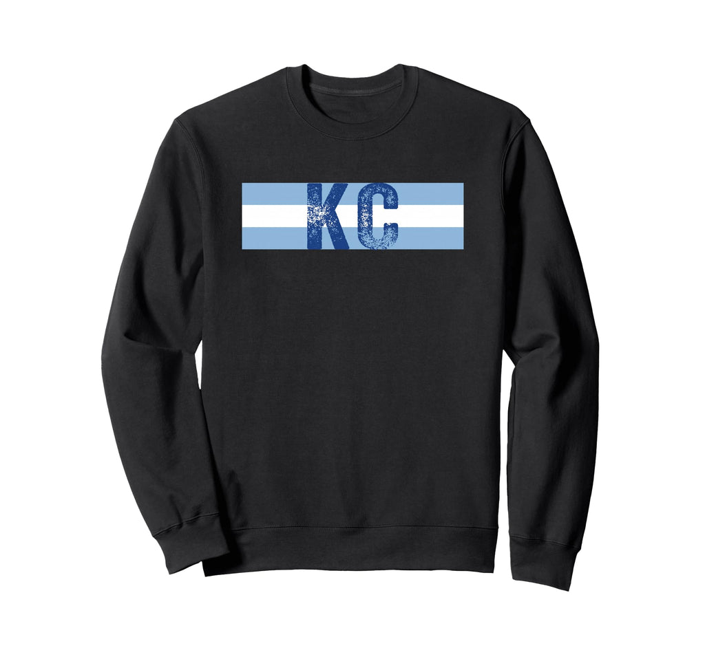 Kc 2 Letters Kansas City Kc Blue Sweatshirt - Unique Graphic Unisex - T-Shirt, Sweatshirt, Hoodie