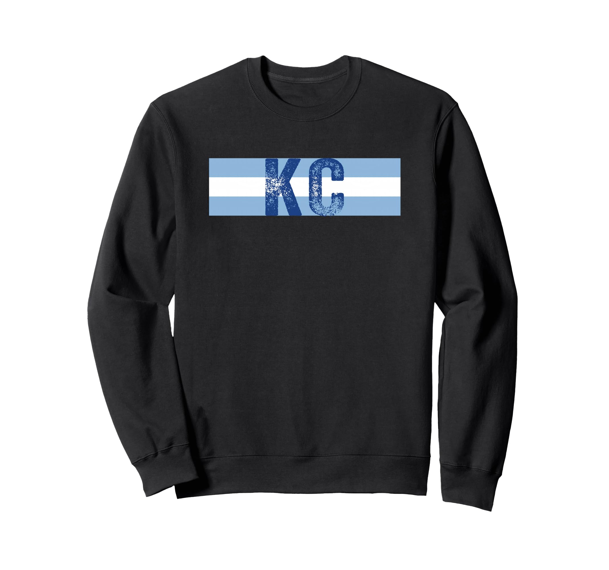 Kc 2 Letters Kansas City Kc Blue Sweatshirt - Unique Graphic Unisex - T-Shirt, Sweatshirt, Hoodie