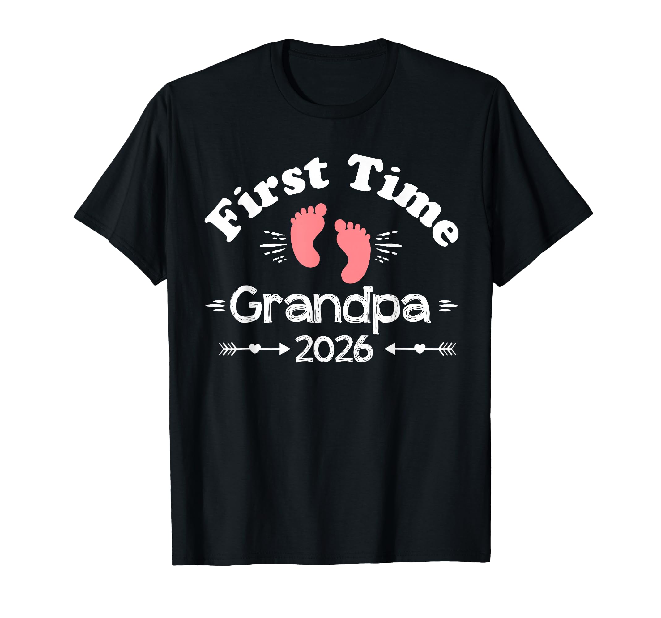 First Time Grandpa 2026 Grandpa Family T-Shirt - Minimalist Print Unisex - T-Shirt, Sweatshirt, Hoodie